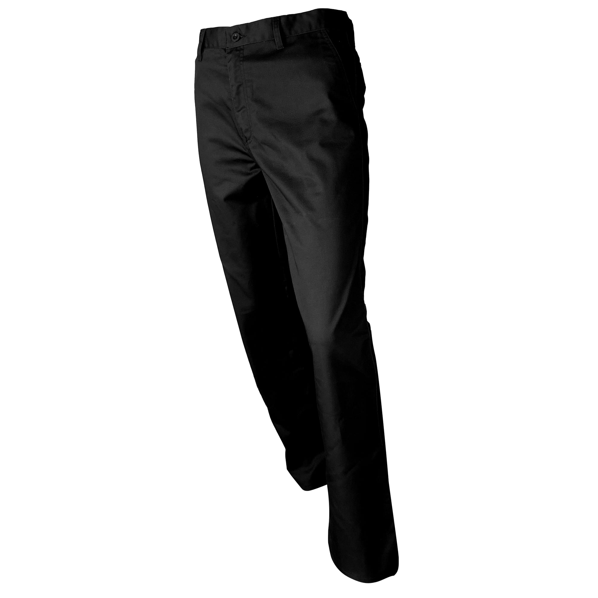 Picsrch - Pantalon De Vestir Negro Hombre Elasticado 220gsm