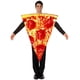thumbnail image 1 of Disfraz de pizza con rubíes para adultos, unisex, estándar, con túnica de espuma, 1 of 2