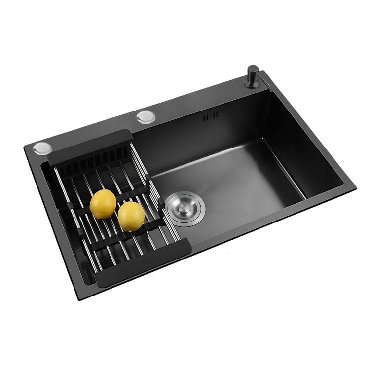 Crusec - Lavaplatos Mate Acero Inoxidable 44x28 Encastre