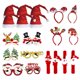 thumbnail image 4 of Gafas De Navidad Y Sombreros Set Foto Booth Props Party Santa Claus Hats 20 PCS, 4 of 5