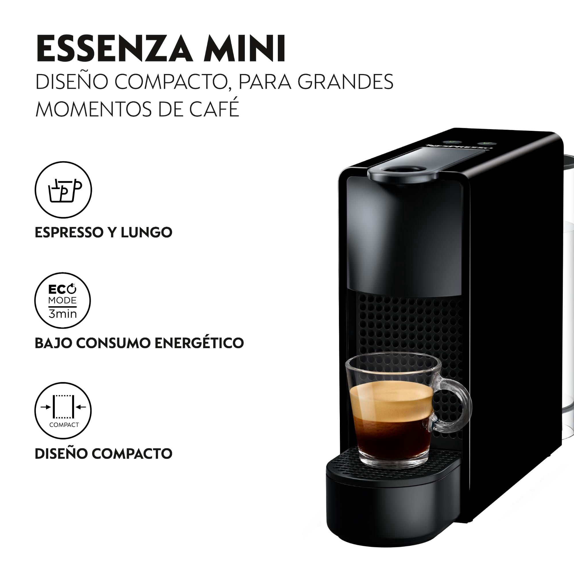 Cafetera Essenza Mini Negra + Espumador | Lider