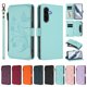 thumbnail image 3 of Funda Cartera Mariposa para [Samsung Galaxy A26] con Soporte y Cremallera Verde menta, 3 of 6