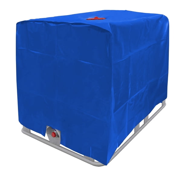 Cubierta para cubo de tonelada IBC, cubierta para tanque de agua exterior de 1000L, tela impermeable y a prueba de polvo