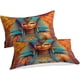 thumbnail image 3 of Juego de ropa de cama de 3 piezas con funda nórdica de estampado digital tridimensional de faraón, funda nórdica de arte griego, funda de almohada a juego con cierre de cremallera y funda su, 3 of 3