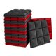 thumbnail image 4 of 12x 30x30cm Paneles De Espuma Para Insonorización Acústica Almohadillas Para Azulejos De Espuma Negra Y Roja, 4 of 5