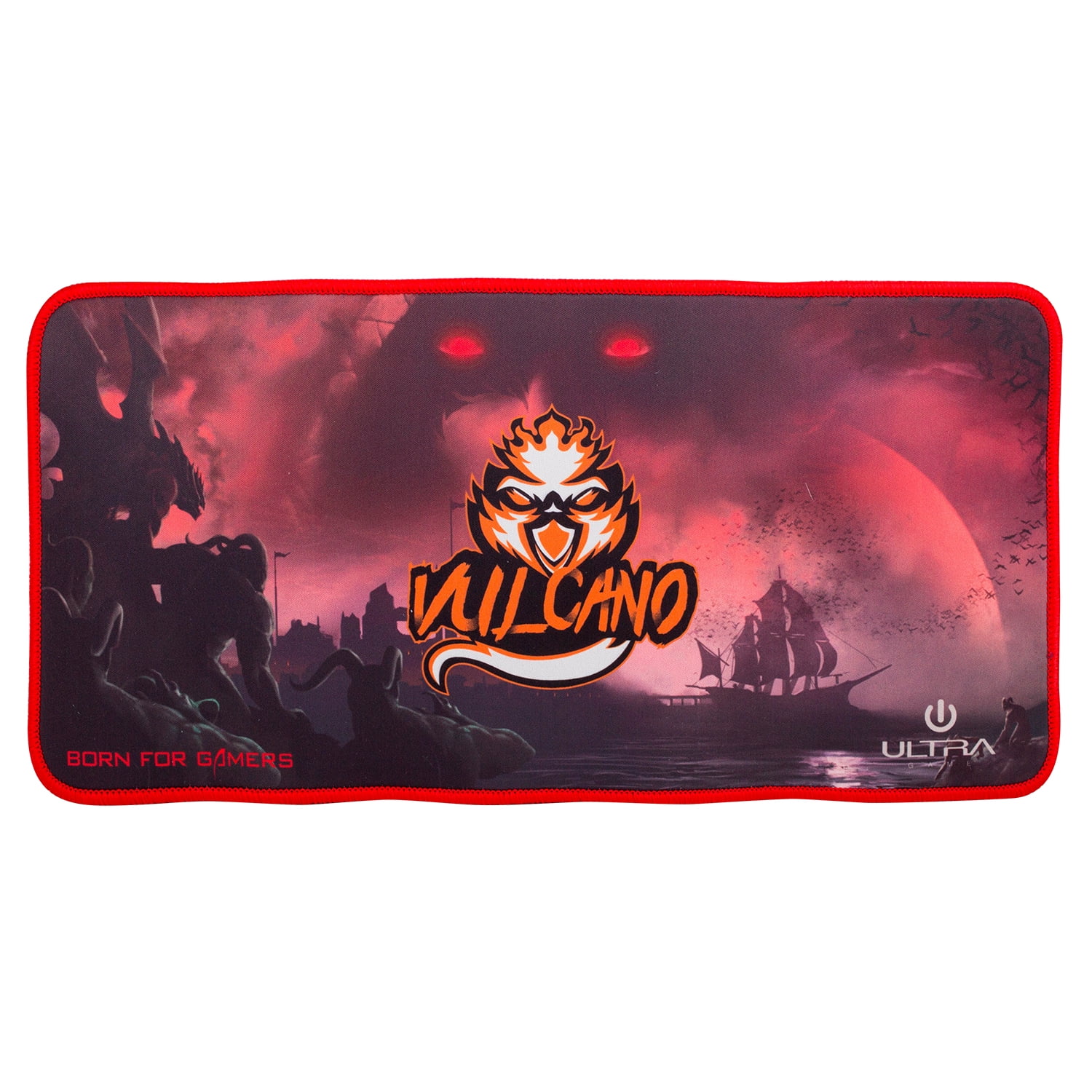 Ultra - Mouse Pad Gamer Xl 400mm X 200mm Vulcano Fj Color Rojo