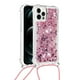 thumbnail image 1 of Funda FOXDOCK para iPhone 12 Pro Max con Cuerda Ajustable, Brillo Líquido, Protección Antigolpes y Lente – Ideal para Regalo, 1 of 6