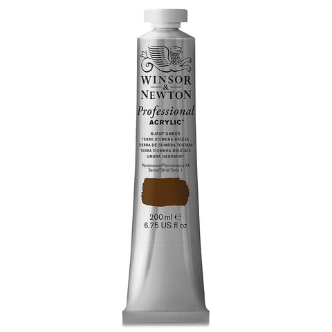 Pintura Acrílica Winsor & Newton Professional 200 Ml Burnt Umber