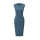 thumbnail image 2 of INSPIRE CHIC Vestido de Tubo para Mujer Conjunto de Maestra para Regreso a Clases Vestido Profesional de Oficina sin Mangas Azul Gris M, 2 of 6