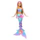thumbnail image 2 of Barbie Sirena Muñeca Transformación Flores Cabello Rosa 3+, 2 of 5