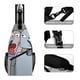 thumbnail image 3 of Sueños de Robot Riñonera Bandolera con Estampado Integral para Hombres y Mujeres, Bolso Cruzado Gráfico de Tendencia, Mochila de Hombro Streetwear para Ciclismo y Deportes, Riñonera Versátil Casual, 3 of 6