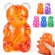 thumbnail image 1 of Juguete antiestrés safoezy Oso Squishy Naranja de subida lenta, 1 of 7