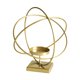 thumbnail image 3 of Candelabro De Metal Con Soporte Para Decoración De Centros De Mesa, Redondo, Dorado, 3 of 5