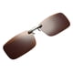 thumbnail image 1 of Clip Polarizado Unisex En Gafas De Sol Rectangulares De Conducción UV400 Marrón., 1 of 3