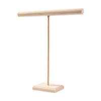 Ioensy - Soporte De Barra En Forma De T Para Joyería, Soporte Para Colgar Colgantes, Relojes, Tiendas, 24,5 Cm X 27,5 Cm