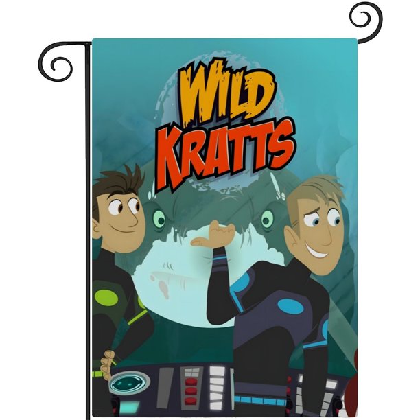 Los Kratt: Aventuras Salvajes-bandera de jardín temática. Regalo perfecto para fans, amigos y familiares, ideal para actividades al aire libre y decoración de fiestas.28CM*45CM