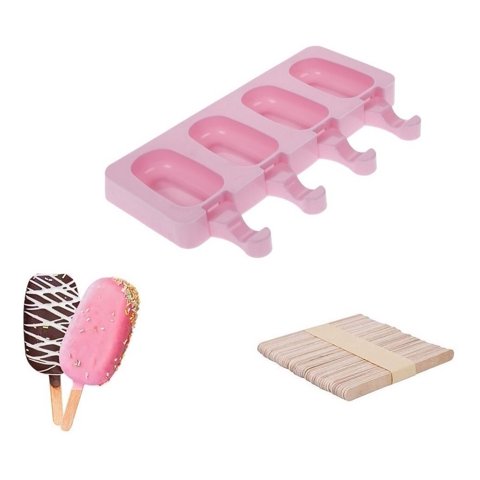 Genérico - Moldes De Silicona Para Helados Molde Paletas Helado Paleta