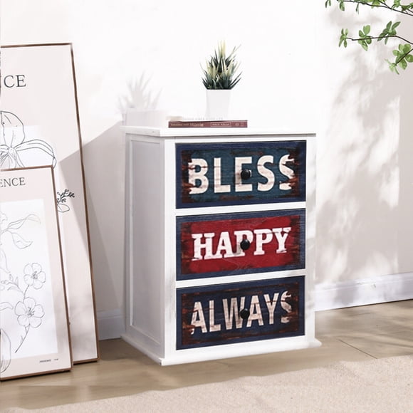 Cajonera Comoda Lecce 3 Cajones Blanco