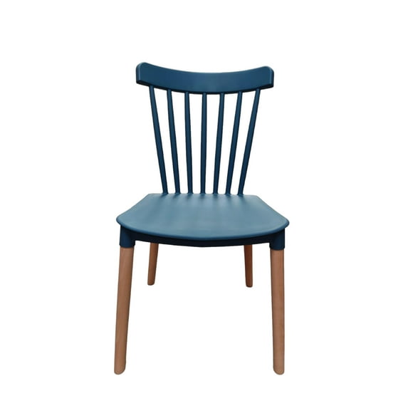 Pack 4 Sillas Windsor Comedor Azul Petroleo, Terraza, Restaurant