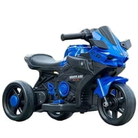 Mundo Online - Moto Eléctrica Infantil 3 Ruedas Con Sonido Rr Brave 6V Azul