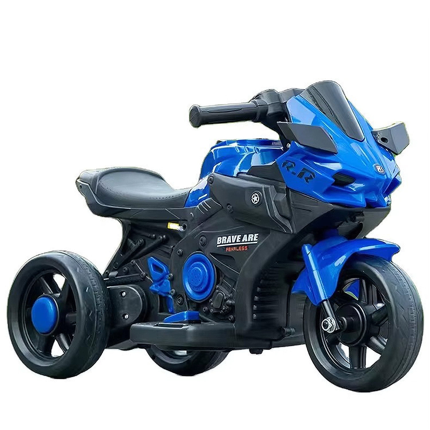 Mundo Online - Moto Eléctrica Infantil 3 Ruedas Con Sonido Rr Brave 6v Azul