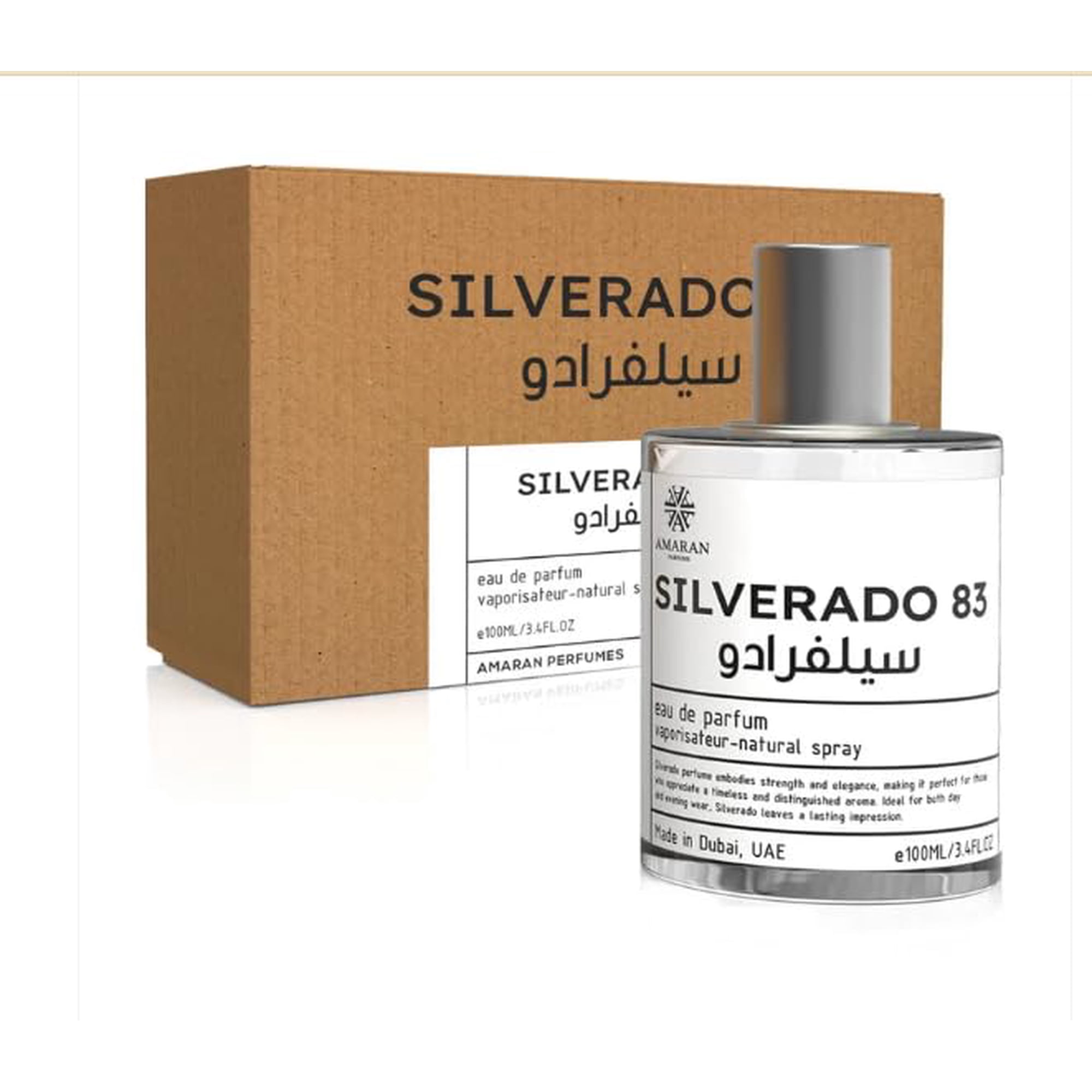 Perfume Amaran Parfums Silverado 83 Eau De Parfum, 100 Ml