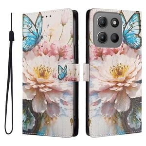 Foxdock Funda Tipo Cartera Para Motorola Moto G15/G15 Power Con Soporte Y Correa – Diseño De Patrones Lindos