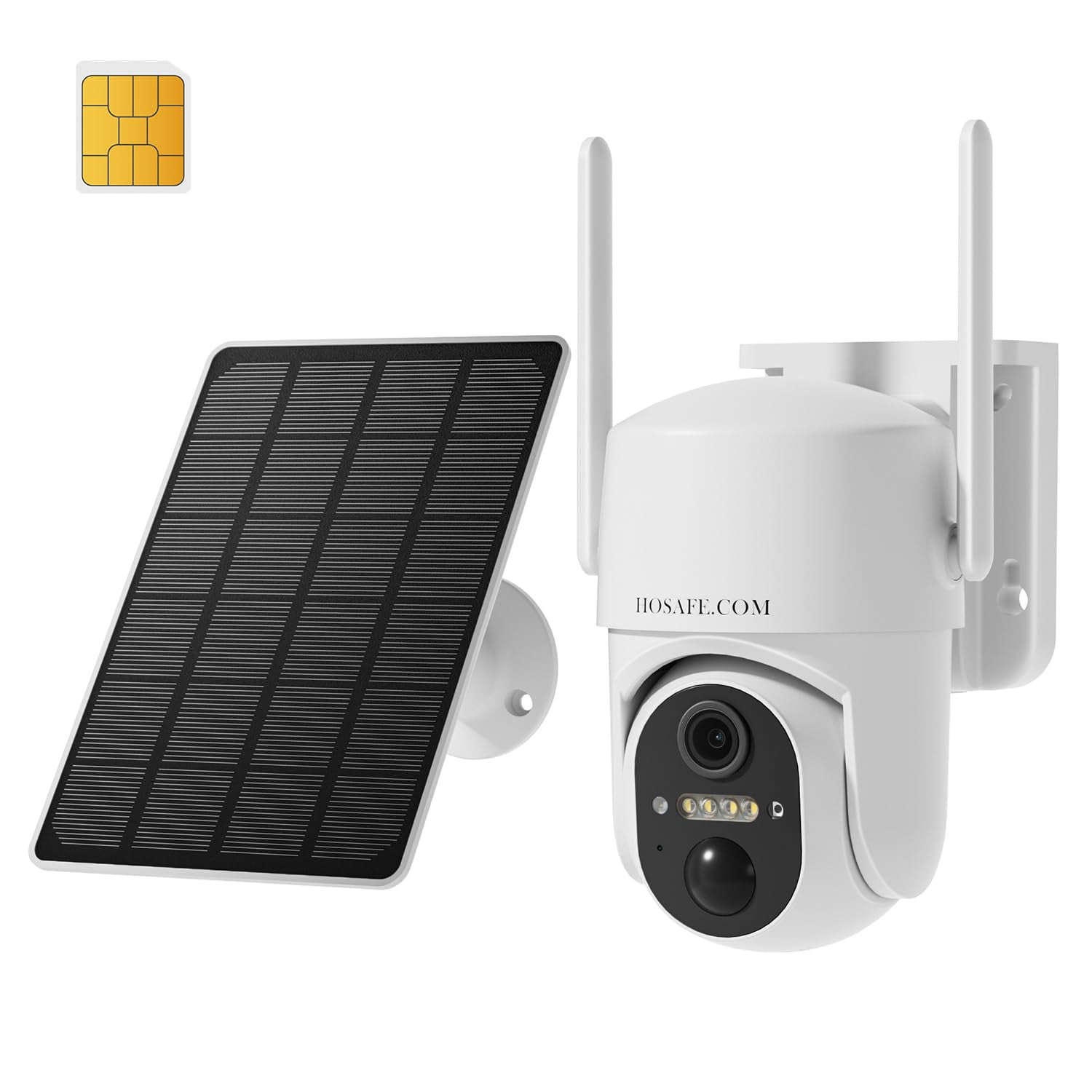 Cámara De Seguridad Hosafe.com 4g Lte Solar 2k Hd Ip66 Sin Wifi
