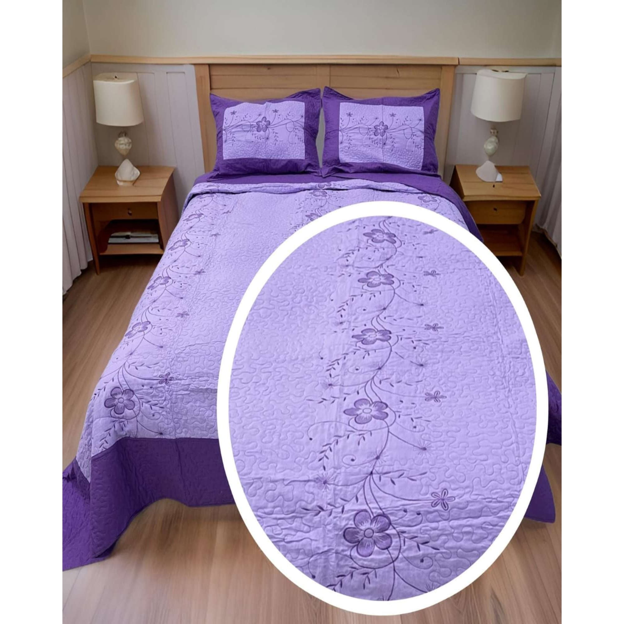 Genérico - Cubrecama King - Super King Bordado