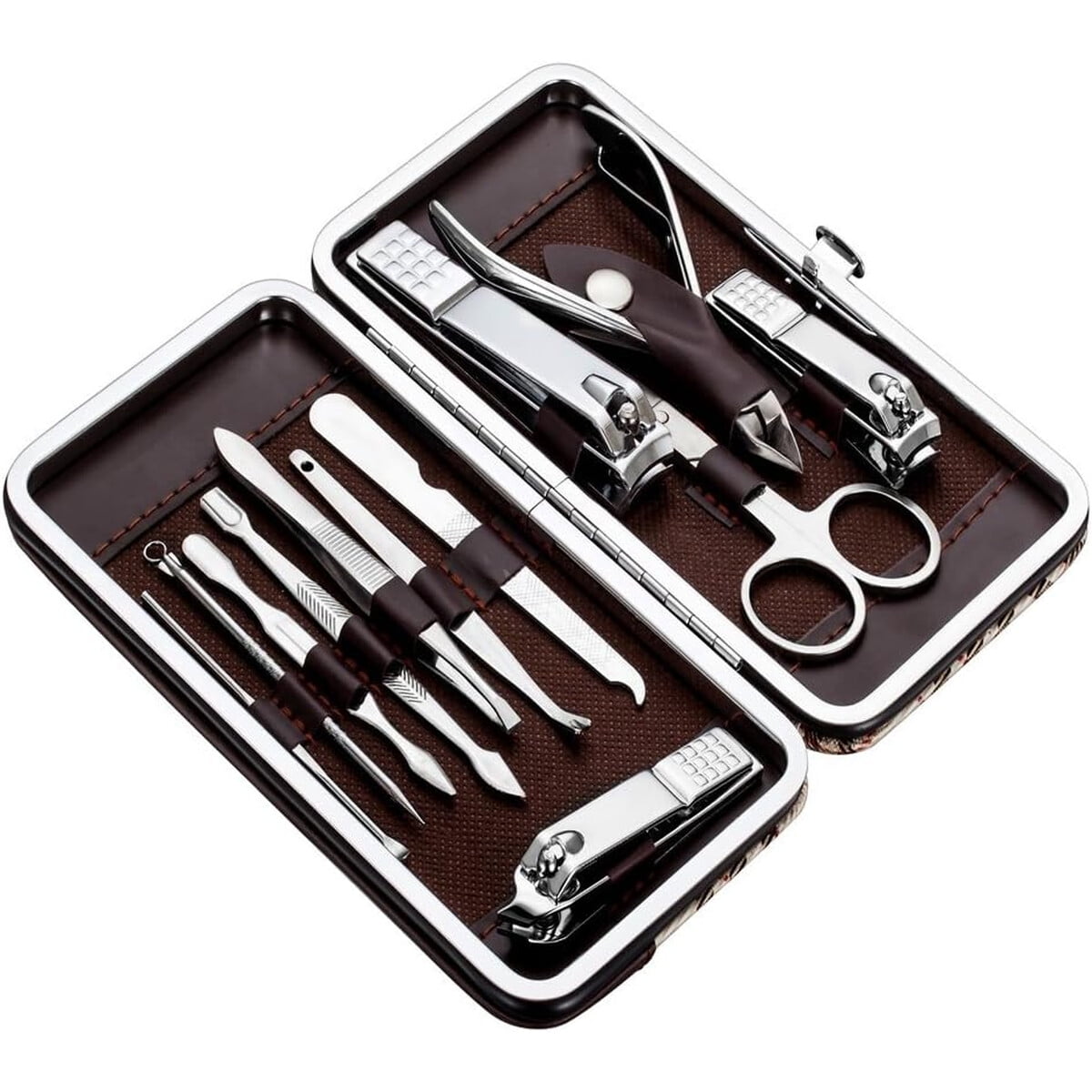 Genérico - Kit Manicura Pedicura 12 Piezas Acero Inoxidable