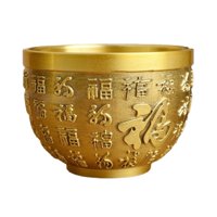 Magideal - Latón Feng Shui Tazón Chino Tradicional Fortuna Estatua Escultura Popular Tesoro Tazón Para El Hogar Adorno Regalo De , 6,2 Cm X 4 Cm 62 Cm X 4 Cm