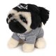 thumbnail image 3 of Gorro de peluche GUND Doug The Pug para pizza con forma de perro, 13 cm, 3 of 4