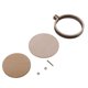 thumbnail image 4 of Mini Marcos De Aro Bordados De Madera Redondos Para Accesorios De Manualidades 44 Mm, 4 of 5