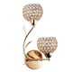 thumbnail image 3 of Lámpara De Pared De Cristal Aplique E26 E27 Dormitorios Escaleras Decoración Golden_Right, 3 of 5