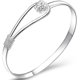 thumbnail image 1 of Pulsera de plata de ley 925 chapada en plata maciza para mujer, brazalete de moda, pulseras de cadena, 1 of 7