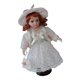 thumbnail image 5 of 30cm Figuras de mu?ecas de porcelana elegantes personas en vestido de princesa blanco, 5 of 5