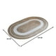 thumbnail image 5 of Alfombra De Yute Rustica Ovalada Natural Con Franja Blanca S, 5 of 5
