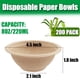 thumbnail image 2 of Cuencos de papel desechables Tiaiidi, 8 oz, compostables, paquete de 200, 2 of 7
