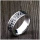 thumbnail image 2 of Anillo Runas Vikingo Titanio Hombre Moda Masculina Hombre, 2 of 3