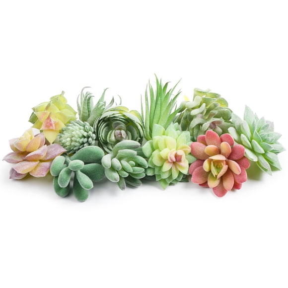 Miniplantas artificiales HappyHapi para suculentas artificiales, 12 unidades