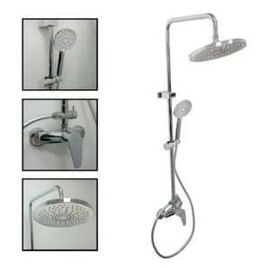 Ducha Columna Monomando Telefono Redonda Flex Beiti Md D