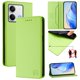 thumbnail image 1 of Funda Billetera con Soporte para Xiaomi Redmi Note 13 5G Bloqueo RFID Plegable Verde claro, 1 of 6