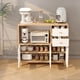 thumbnail image 4 of Aparador Buffet De Cocina Comedor Puerta De Vidrio 90cm Marrón, 4 of 8