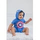 thumbnail image 4 of Marvel Capitán América Mameluco de Disfraz Azul para Niños Pequeños 2T, 4 of 6