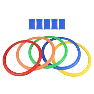 Bothyi - Juego De Anillos De Rayuela Con Conectores Portátil Para Niños Y Niñas De 3 Años En Adelante 28 Cm 5 Anillos