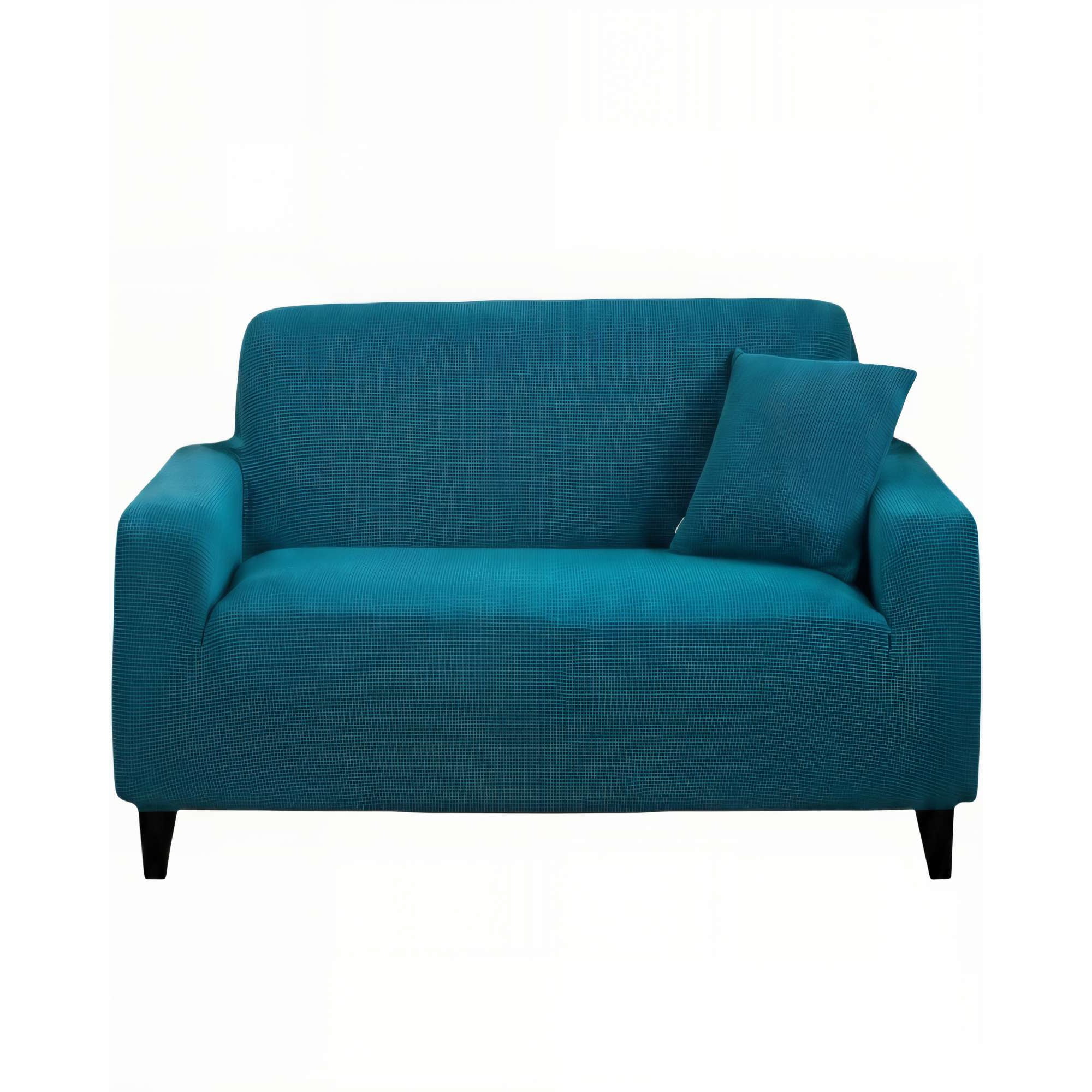 Genérico - Funda De Sofa Revestimiento Elastico 3 Cuerpos Cuadruple Color Azul