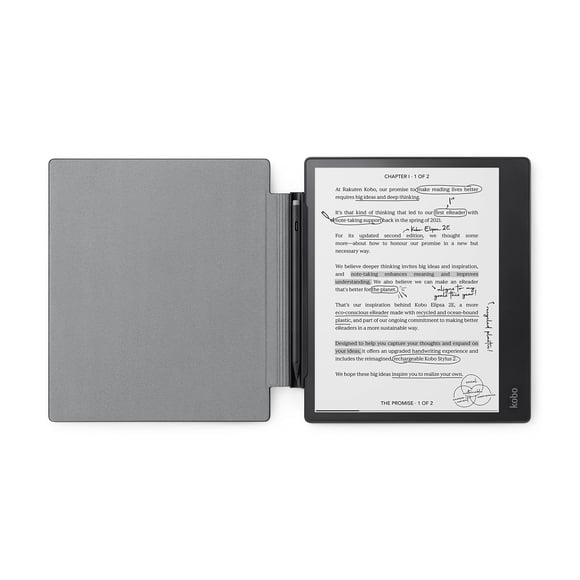 eReader Kobo Elipsa 2E de 10,3 pulgadas, 32 GB con SleepCover, color negro