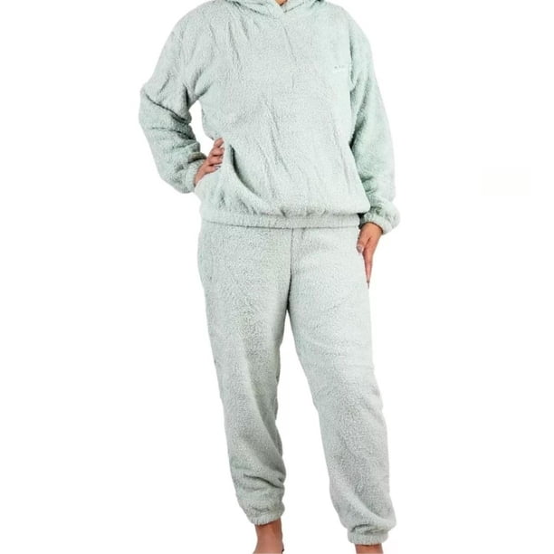 Pijama Mujer Corderito y polar Sin Gorro Calidad Premium 301