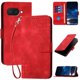 thumbnail image 1 of Funda Flip Premium Fibra de Carbono para Google Pixel 9A con Soporte y Cierre Rojo, 1 of 6
