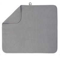 Alfombrilla Para Secar Platos Bellemain Xl De Microfibra Superabsorbente, Color Gris